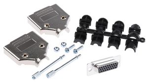 D-Sub Connector Kit, DA-26 Socket, Solder, ABS